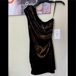 One shoulder min dress